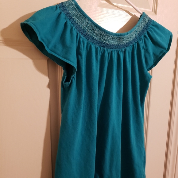 2/$20 Old Navy Flutter Sleeve Tshirt Teal Size Small - Picture 10 of 11